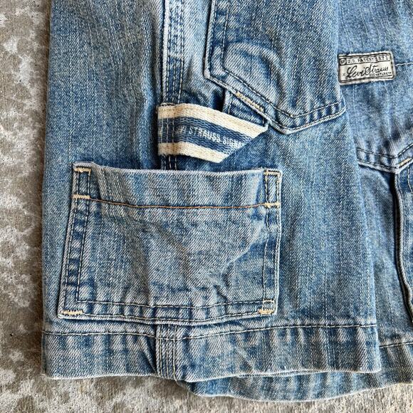 Levi Strauss Carpenter Denim Shorts Kids Sz 4T - Picture 4 of 5